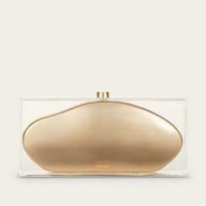 Cult Gaia Annika Clutch. Gold.